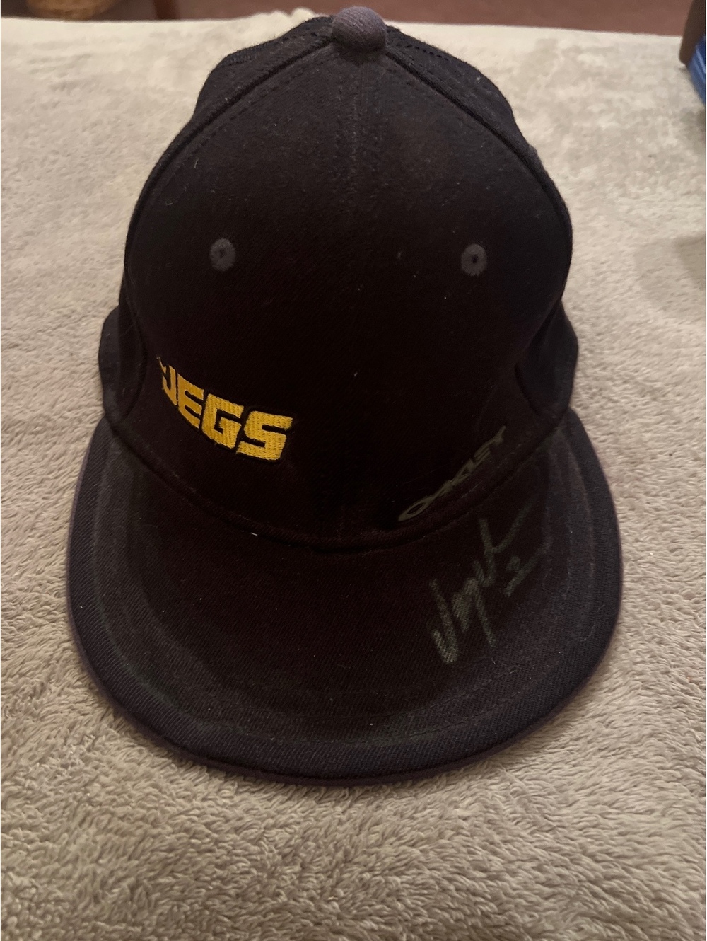 Oakley JEGS Black Flex Fit Baseball Cap with Signature